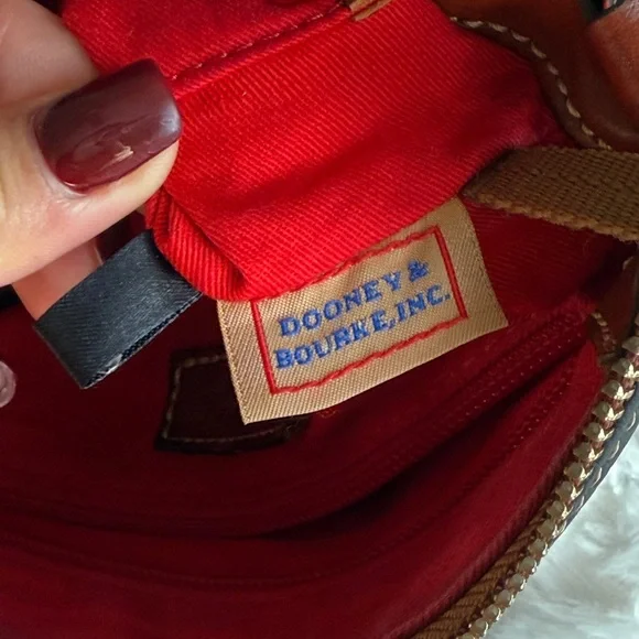 Dooney & Bourke Black and Brown Crossbody Bag - Picture 8 of 10